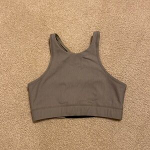 Sivan Ayla olive sage La Cienega ribbed lounge top bra sports sport Medium M